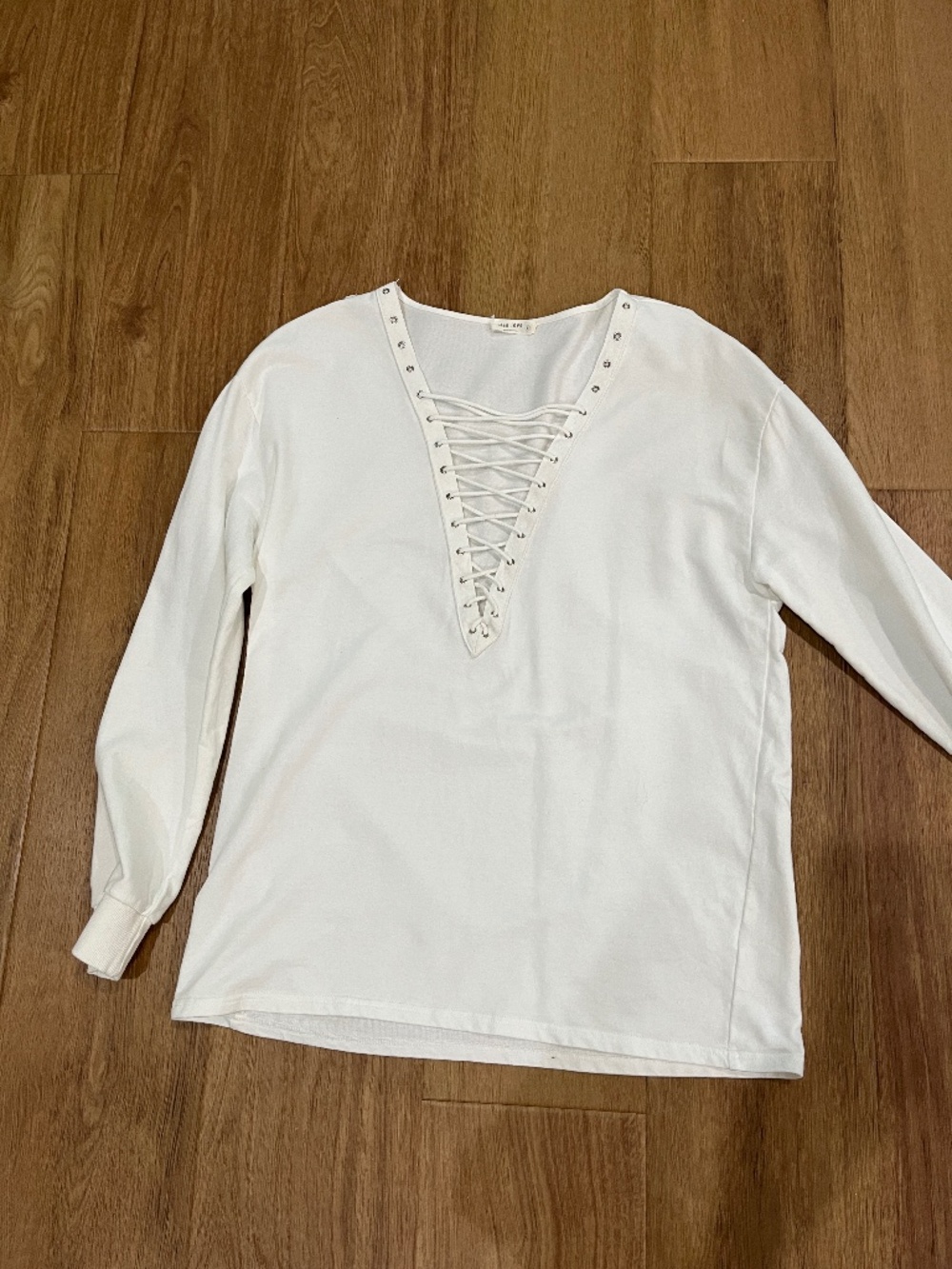 Miss Love white top size small